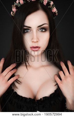 Portrait Of Young Brunnete Woman