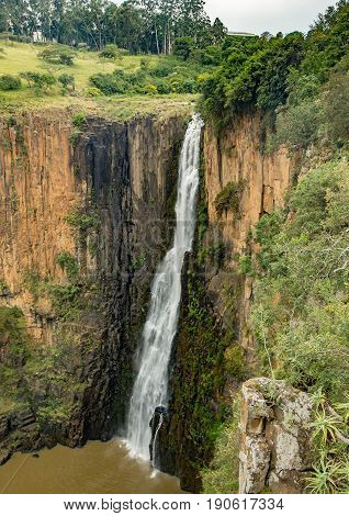 The Howick Waterfall At Howick In Kwazulu-natal