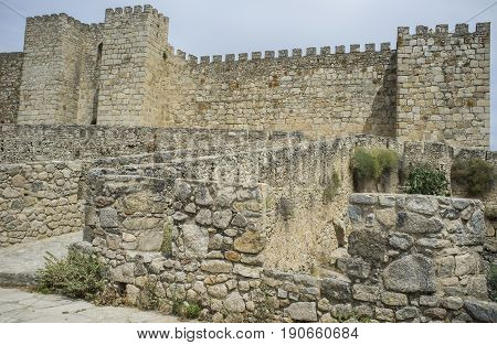 Trujillo Castle Extremadura Spain. South side view