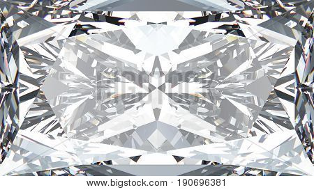 3D illustration crop diamond texture macro zoom