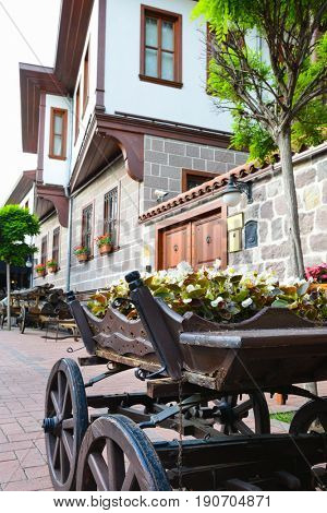 Renovated historical streets in Hamamonu - Ankara, Turkey