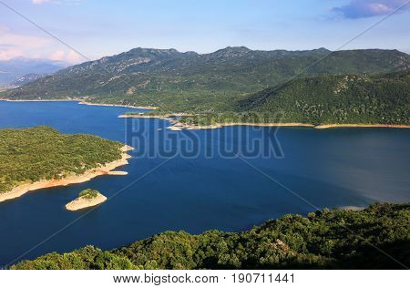 Slansko Jezero lake in Montenegro, Europe