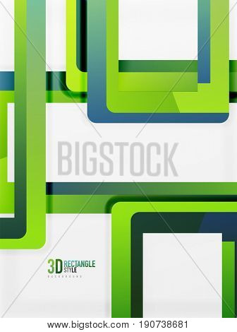 Rectangle tube elements, 3d background