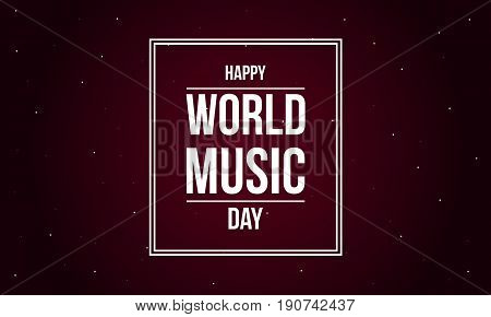 Background world music day vector flat collection stock