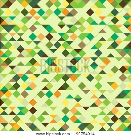 abstract green, yellow and brown geometric background