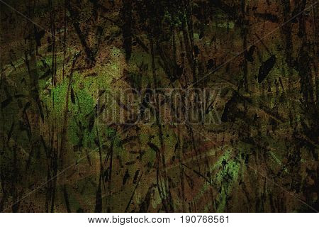 Plant abstract background. Green abstract background. Brown green background.Surreal background.