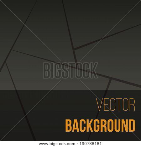 Illustration background with glass, divided to sections. Vector