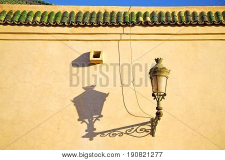 Street Lamp Morocco Roof Tile
