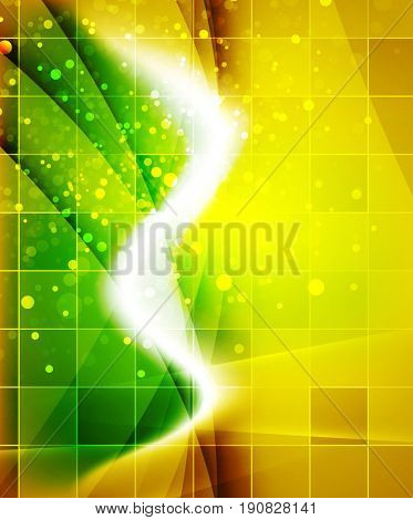 Shiny wave, magic light efffect abstract background