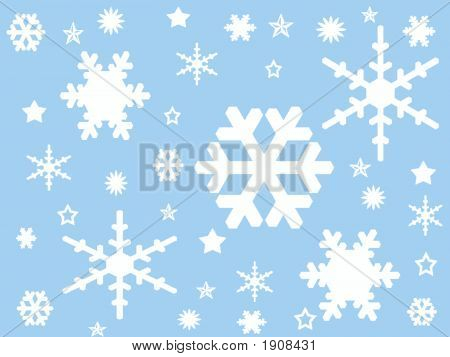 Flocos de neve caindo