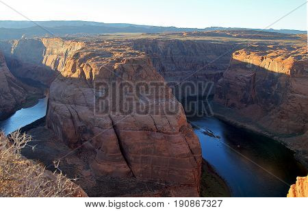Arizona Horseshoe Bend on Colorado River in Glen Canyon Arizona