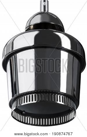 Metal glossy hanging Lamp. lamp isolated on white