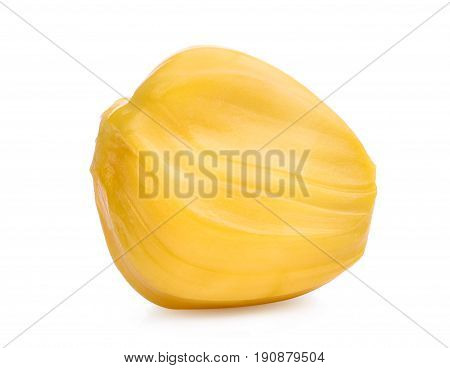 ripe jackfruit isolated on the white background