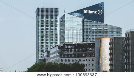Overview Of The Major Buildings Of The Defense Business District In Paris