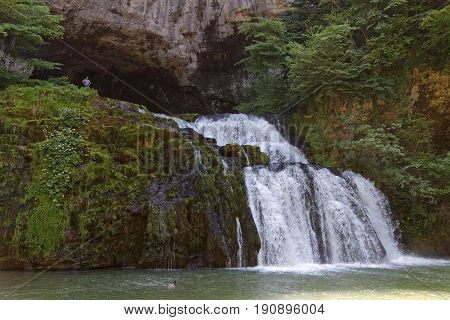Lison river source (Source du Lison). It is certainly a resurgence
