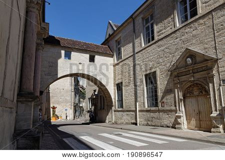 DOLE France May 25 2017 : College de l'Arc street in Dole