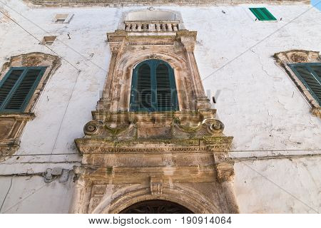 Motolese palace. Martina Franca. Puglia. Southern Italy.
