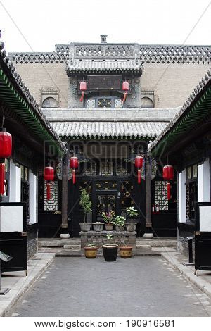 province antique architecture Pingyao building  china  traditional