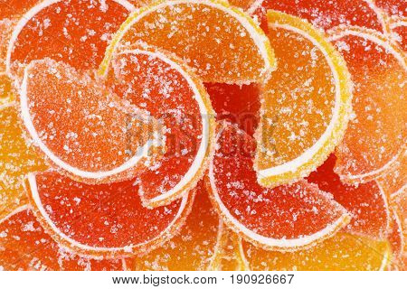 Fruit candy and colorful jujube. Close-up of assorted fruit jelly colorful jujube and sweet candies. Colorful image great for backgrounds.