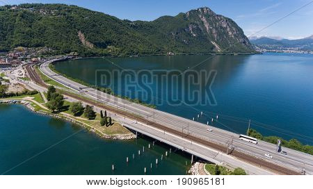 Melide Dam from the top