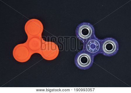 A fidget spinner popular toy for increased focus stress relief.