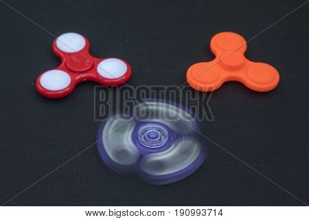 A fidget spinner popular toy for increased focus stress relief.