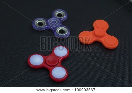 A fidget spinner popular toy for increased focus stress relief.