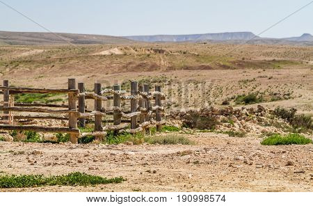 The Makhtesh Gadol or Large Crater, nature reserve in Negev desert, Israel