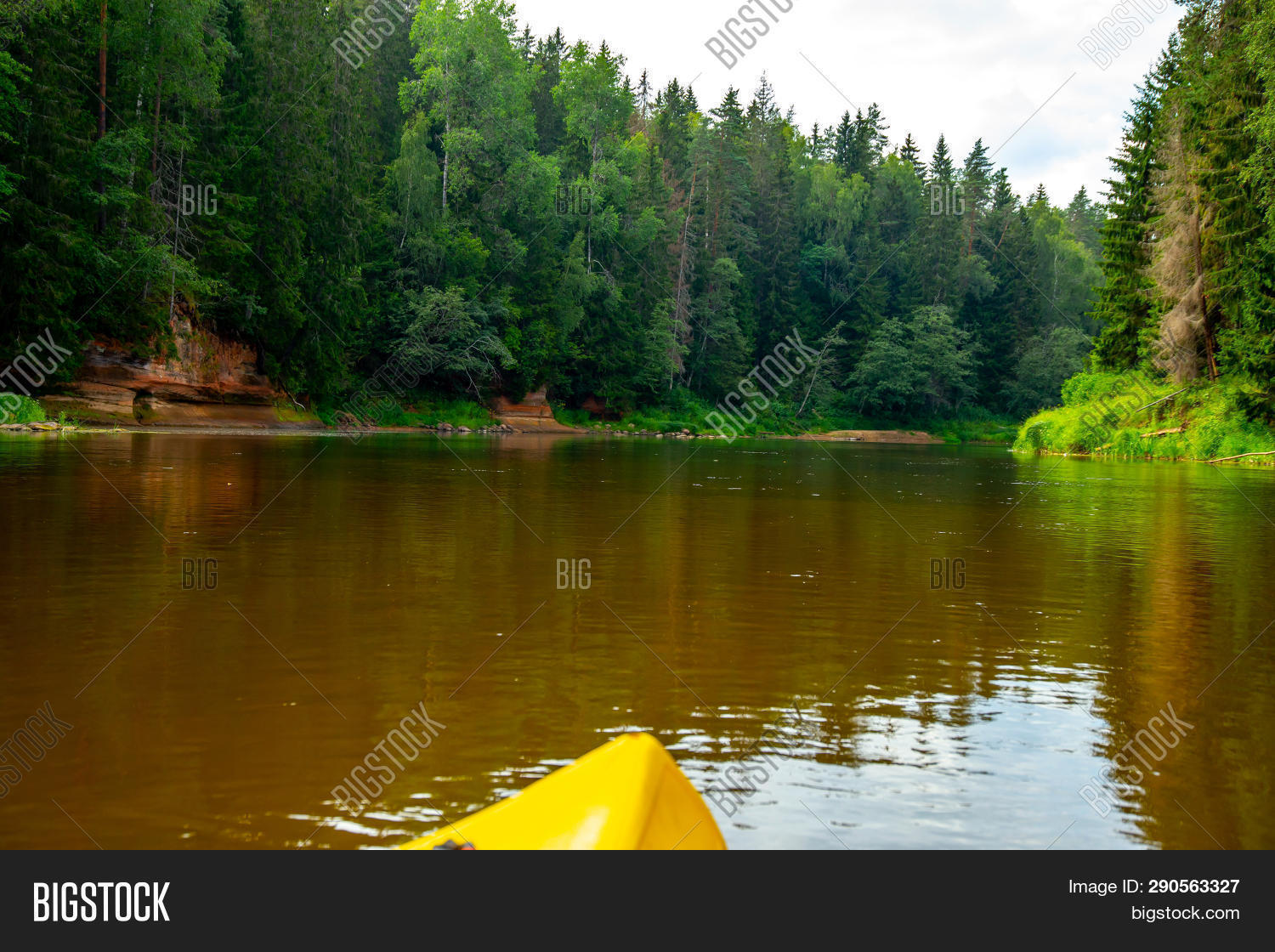 Kayak Canoe Ride River Image & Photo (Free Trial) | Bigstock