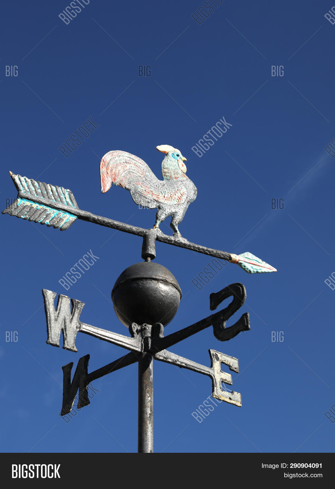 Old Wind Vane Cock On Image & Photo (Free Trial) Bigstock