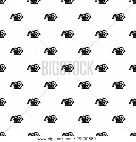 Humor Hat Bell Pattern Seamless Vector Repeat Geometric For Any Web Design