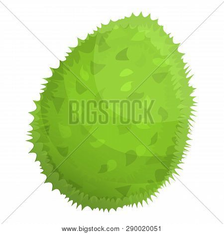 Tasty Whole Durian Icon. Cartoon Of Tasty Whole Durian Vector Icon For Web Design Isolated On White 