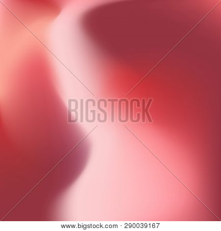 Soft Blurry Abstract Background In Red. Vector Illustration