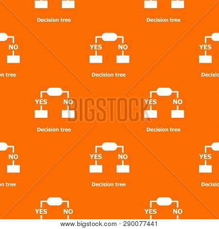 Decision Tree Pattern Vector Orange For Any Web Design Best