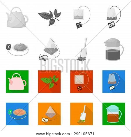 Vector Design Of Healthy And Floral  Sign. Set Of Healthy And Gradient Stock Vector Illustration.