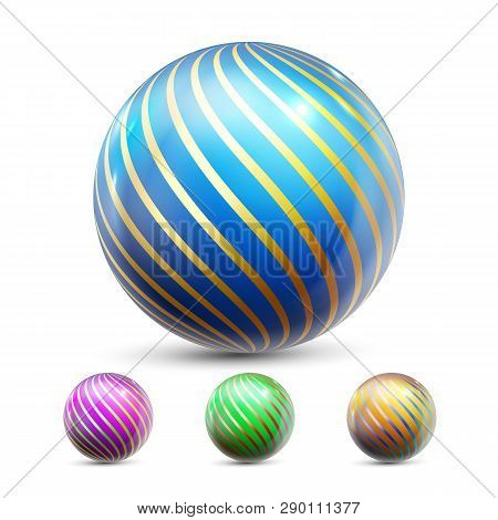 Sphere Ball Vector. Orb Shining. Magic Globe. Fluid Element. Jeweler Perl. 3d Realistic Illustration