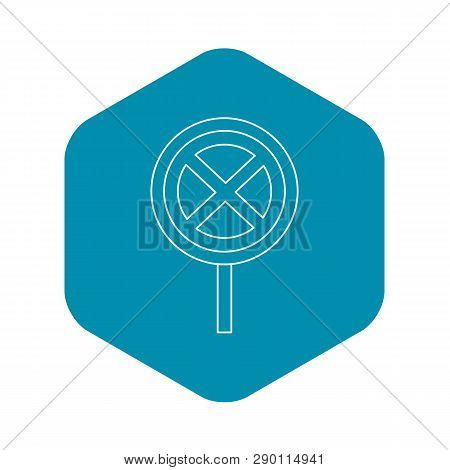 Clearway Sign Icon. Outline Illustration Of Clearway Sign Vector Icon For Web