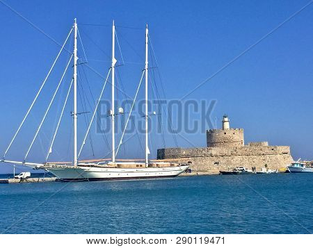 Small Ship Near The Old Exclusive Building