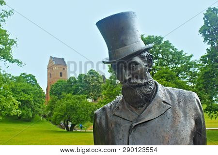 Warsaw, Poland - May 12, 2012: Sculpture Of Sir William Heerlein Lindley In The Town Park. He Was A 