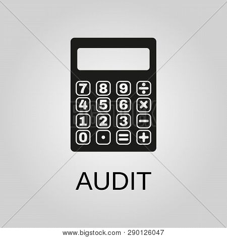 Audit Icon. Audit Symbol. Flat Design. Stock - Vector Illustration.