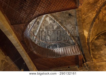 Bellapais, Cyprus - November 12, 2013: Ceiling In The Old Greek Orthodox Church In Bellapais Abbey I