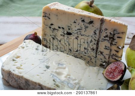Gorgonzola Picant And Dolce Italian Blue Cheese, Made From Unskimmed Cow's Milk In North Of Italy