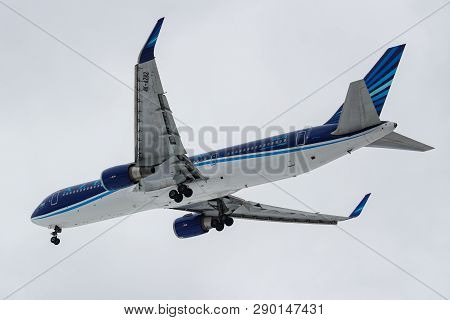 Moscow, Russia - March 17, 2019: Aircraft Boeing 767-32l(er)(wl) 4k-az82 Of Azal Azerbaijan Airlines