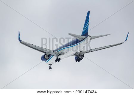 Moscow, Russia - March 17, 2019: Aircraft Boeing 767-32l(er)(wl) 4k-az82 Of Azal Azerbaijan Airlines
