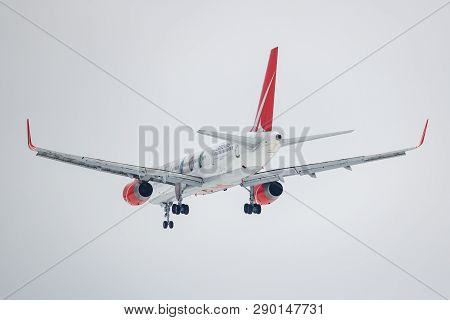 Moscow, Russia - March 17, 2019: Aircraft Boeing 757-204(wl) Vp-boo Of Royal Flight Airline Going To