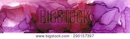 Alcohol Ink Air Texture. Fluid Ink Abstract Background. Art For Design