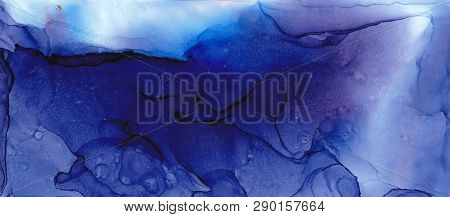 Alcohol Ink Air Texture. Fluid Ink Abstract Background. Art For Design