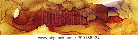 Alcohol Ink Air Texture. Fluid Ink Abstract Background. Art For Design