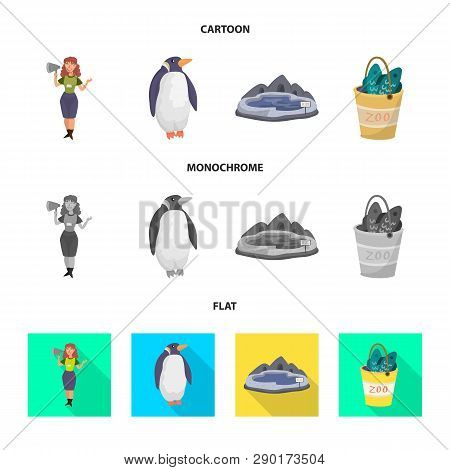 Isolated Object Of Nature  And Fun  Sign. Set Of Nature  And Entertainment Stock Vector Illustration