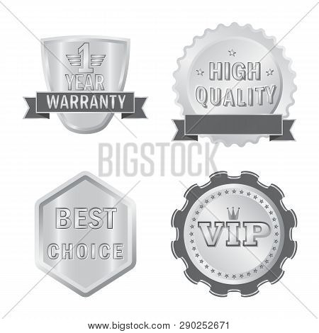 Isolated Object Of Emblem And Badge Icon. Set Of Emblem And Sticker Vector Icon For Stock.